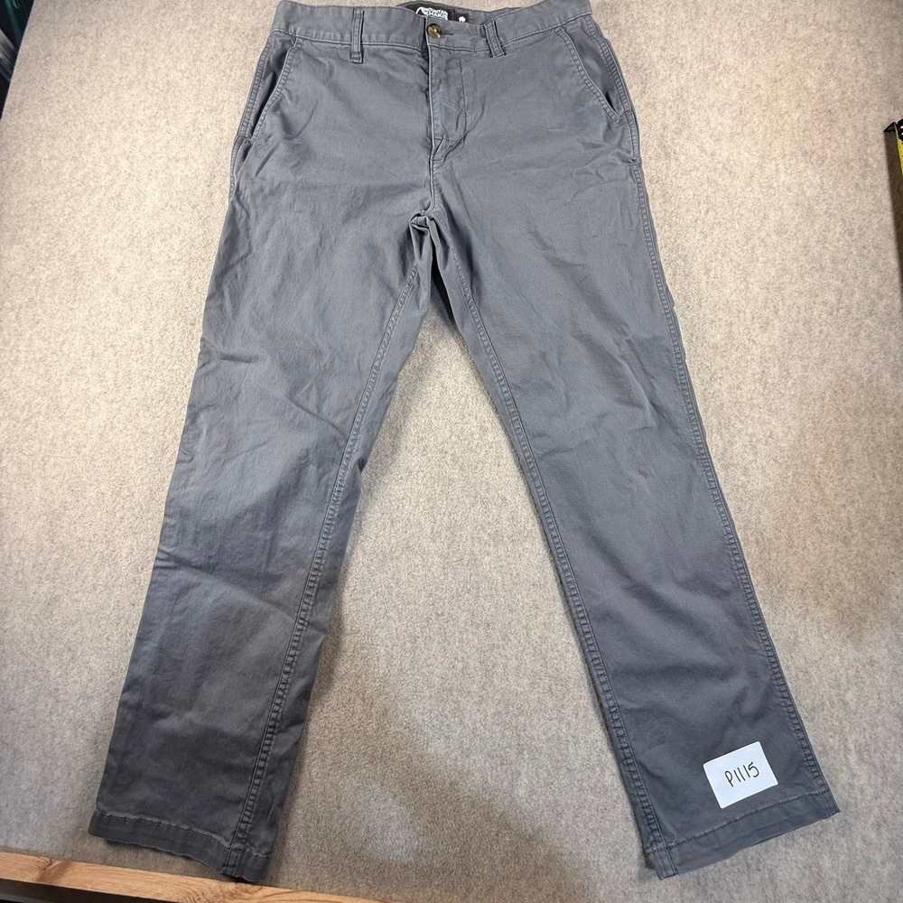 Mountain Khakis Modern Fit Pants Mens 33x30 Gray Cotton Twill Straight Leg Chino